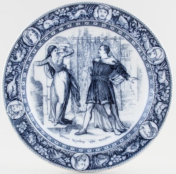Plate Rebecca c1880s